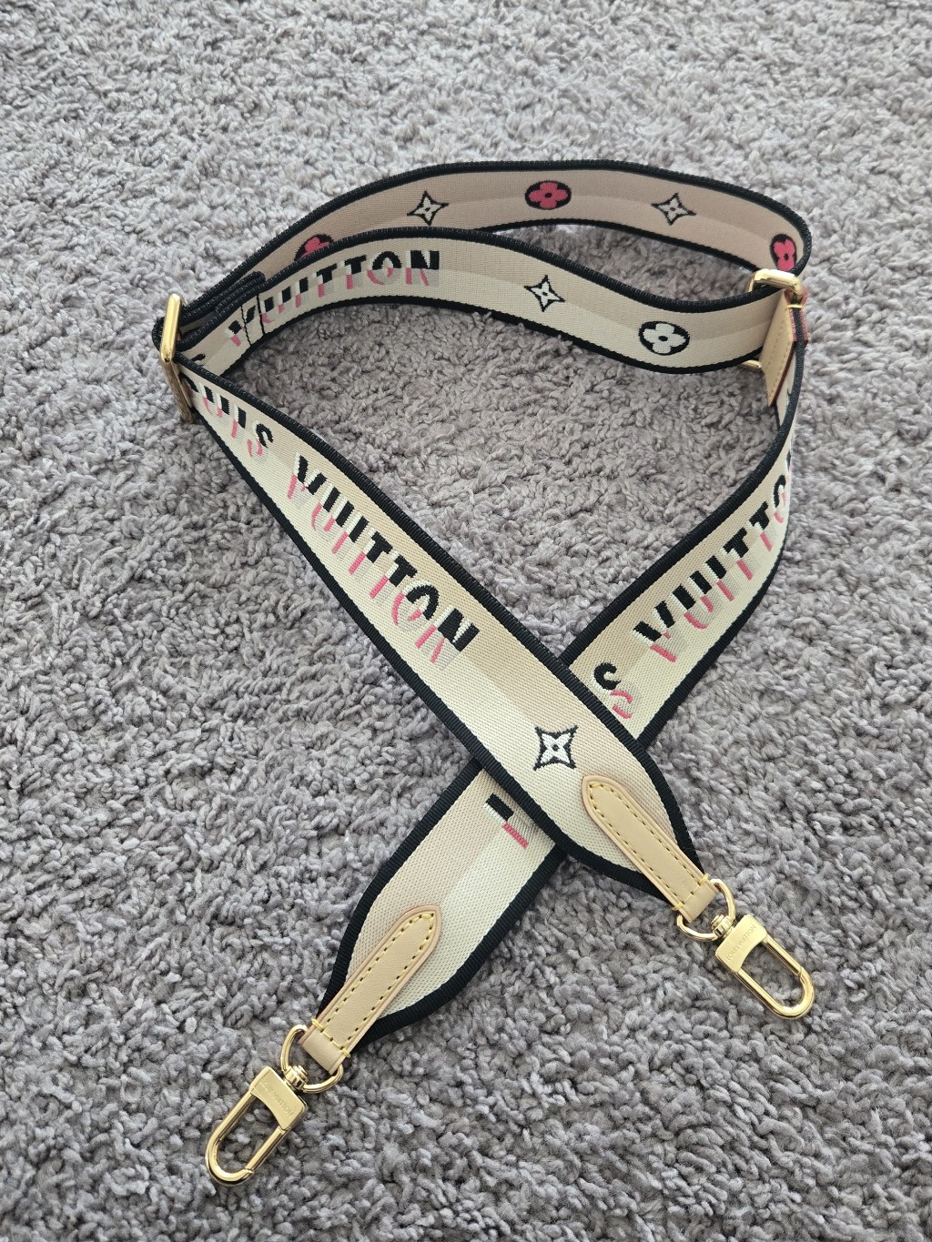 Louis Vuitton Jacquard Speedy 20 Bandouliere Strap Black Cream